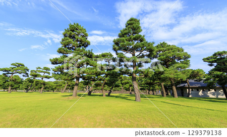 從故宮前的廣場看到的摩天大樓 129379138