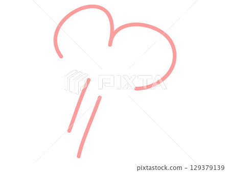粉紅色手繪憤怒卡通圖標 129379139