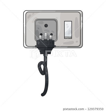 illustration of plug in illustration of plug in 129379350