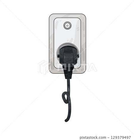 illustration of plug in 129379497