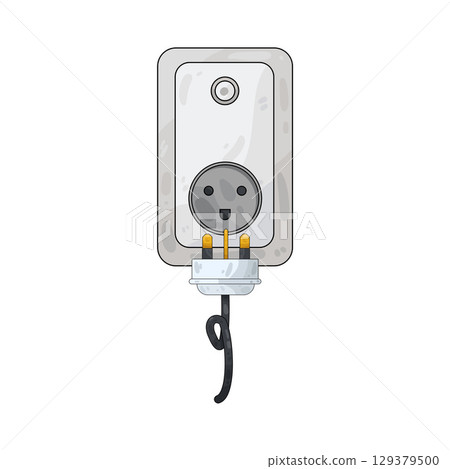 illustration of plug in 129379500
