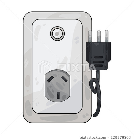illustration of plug in 129379503