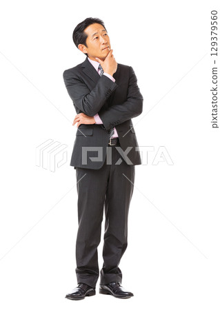 Portrait of a Japanese male business person in a suit (transparent background) | Male, suit, business, transparent background, person Portrait of a Japanese male business person in a suit (transparent background) | Male, suit, business, transparent background, person 129379560