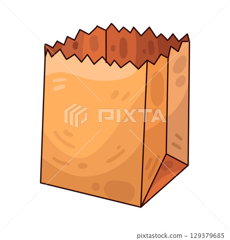 illustration of paper bag 129379685