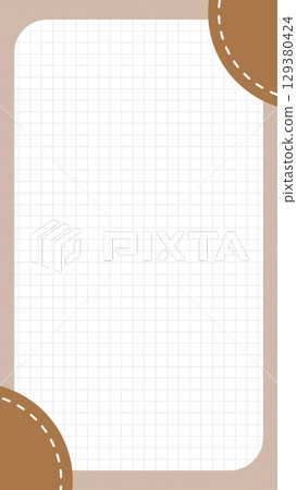 筆記本風格流行可愛的相框背景 129380424