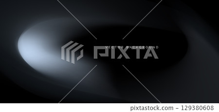 Grey gradient curve ray on dark background. You use can banner, brochre, presentation. 129380608