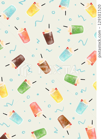 Soda/Coffee Float Pattern Beige Soda/Coffee Float Pattern Beige 129381520