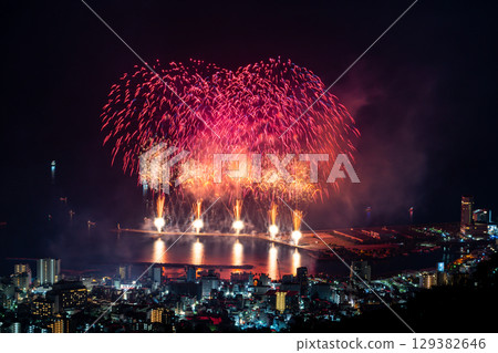 [Shizuoka Prefecture] Atami's Million Dollar Night View and Fireworks Over the Sea - Summer Fireworks 129382646