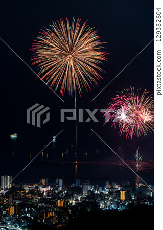 [靜岡縣]熱海的百萬夜景與海上煙火～最後 129382804