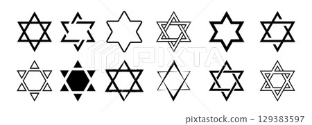 judaism, logo, icon 129383597