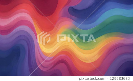 Background material_Rainbow gradation 129383683