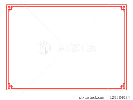 Asian, Chinese, Chinese style frame red background Asian knot frames and Asian, Chinese, Chinese style frame red background Asian knot frames and 129384924