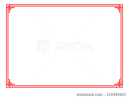Asian, Chinese, Chinese style frame red background Asian knot frames and Asian, Chinese, Chinese style frame red background Asian knot frames and 129384925