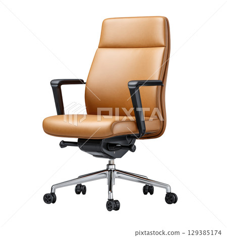 Elegant and Modern Office Chair with Comfortable Design and Stylish Faux Leather Upholstery Elegant and Modern Office Chair with Comfortable Design and Stylish Faux Leather Upholstery 129385174