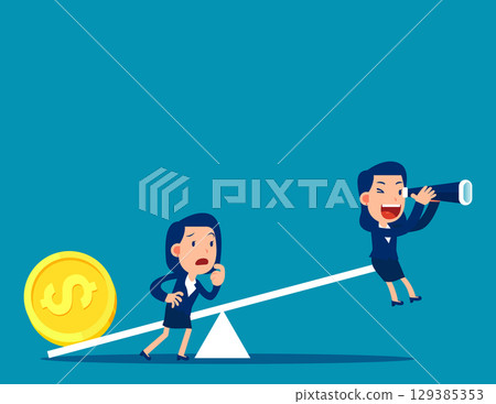 Vision. Person with power of money Vision. Person with power of money 129385353