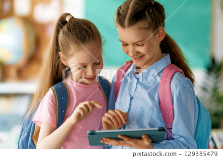Children are learning in the class Children are learning in the class 129385479