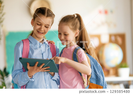 Children are learning in the class 129385480