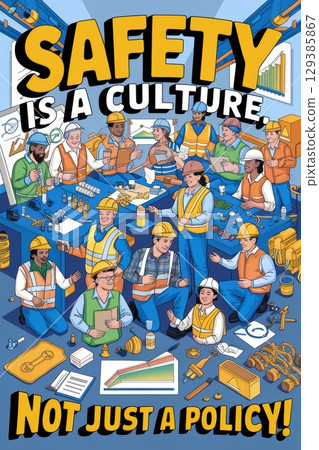 Safety Culture in the Workplace Poster 129385867
