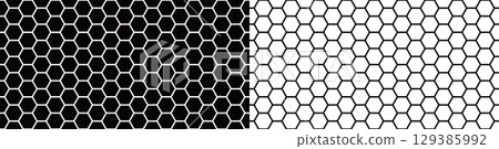 Honeycomb structure background material, beehive pattern 129385992