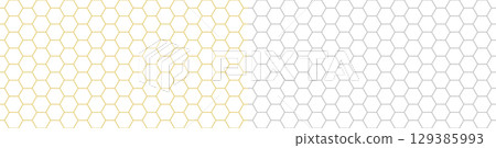 Honeycomb structure background material, beehive pattern 129385993