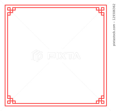 Asian, Chinese, Chinese style frame red background Asian knot frames and Asian, Chinese, Chinese style frame red background Asian knot frames and 129386362
