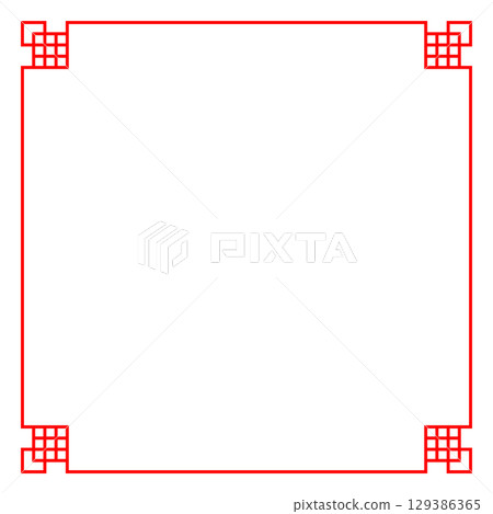 Asian, Chinese, Chinese style frame red background Asian knot frames and Asian, Chinese, Chinese style frame red background Asian knot frames and 129386365