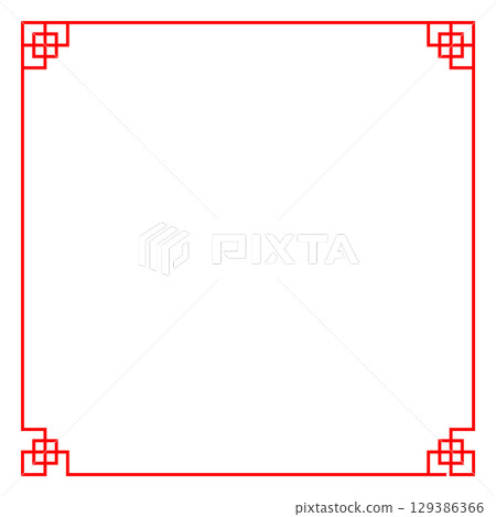 Asian, Chinese, Chinese style frame red background Asian knot frames and Asian, Chinese, Chinese style frame red background Asian knot frames and 129386366