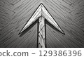 Ascending arrow 129386396