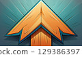 Ascending arrow 129386397
