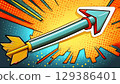 Ascending arrow 129386401