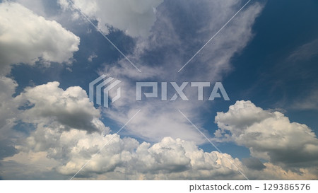 Serene Skies with Fluffy and Beautiful Clouds Perfect for Stunning Backgrounds to Explore Serene Skies with Fluffy and Beautiful Clouds Perfect for Stunning Backgrounds to Explore 129386576
