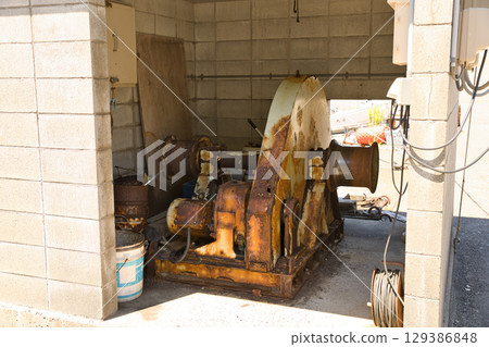 Echizen Coast Fishing Port Scene 8 (Boat Winches) Echizen Coast Fishing Port Scene 8 (Boat Winches) 129386848