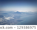 Fuji seen from an airplane 129386975