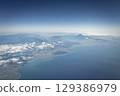Fuji seen from an airplane 129386979
