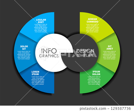 Infographic design template with place for your data. Vector illustration. 129387736