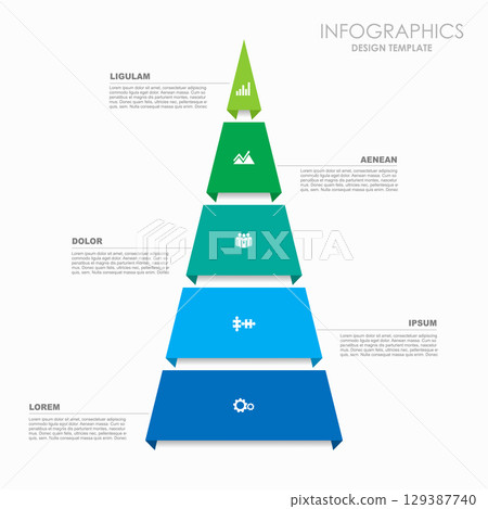 Infographic design template with place for your data. Vector illustration. Infographic design template with place for your data. Vector illustration. 129387740