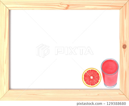 Clear glass and vibrant grapefruit colors 129388680