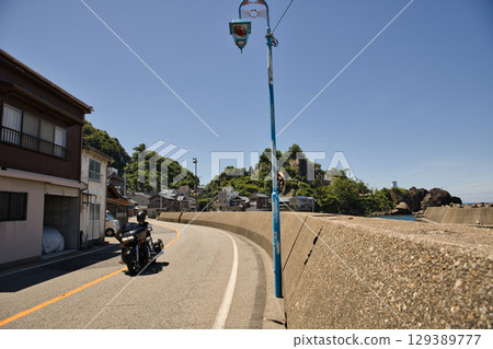 Bikers touring the Echizen Coast of Fukui Prefecture 3 Bikers touring the Echizen Coast of Fukui Prefecture 3 129389777