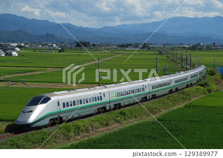 銀色E3系山形新幹線。 2025年8月9日 129389977