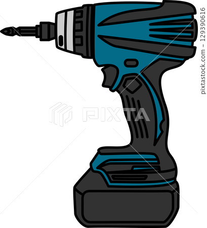 電動工具衝擊起子機，藍色 129390616