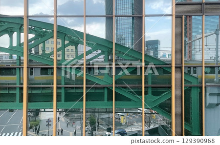 秋葉原風景，總武線翔平橋[東京文京區千代田區] 129390968