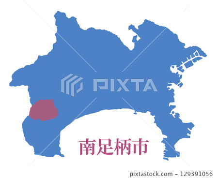 神奈川縣南足柄市地圖插圖 神奈川縣南足柄市地圖插圖 129391056