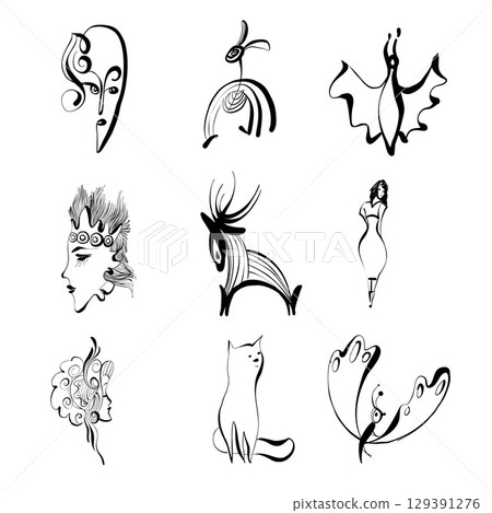 Set of Captivating blend 129391276