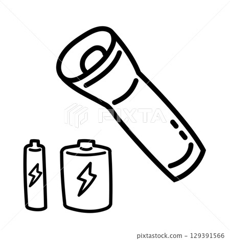 防災日防災用品圖示手電筒套裝 129391566