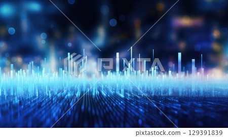 abstract tech futuristic digital background, ai 129391839