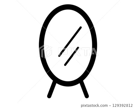 Mirror Icon Monotone 129392812