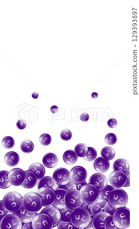 Zinc round capsules scattered randomly. Beauty treatment and nutrition skin care. Healthy life concept. Medical and scientific background. Zinc round capsules scattered randomly. Beauty treatment and nutrition skin care. Healthy life concept. Medical and scientific background. 129393897