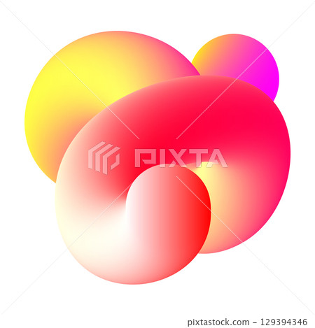 Abstract Gradient Blend Curves Shape Abstract Gradient Blend Curves Shape 129394346