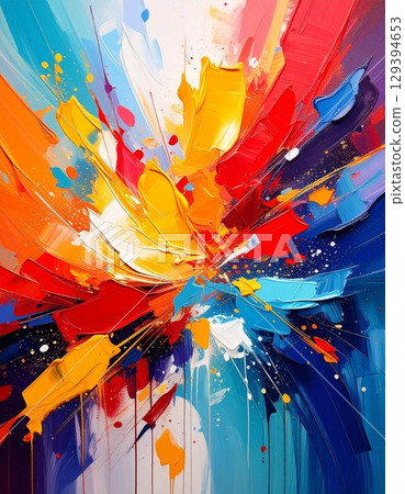 亮紅色的筆觸 亮紅色的筆觸 129394653