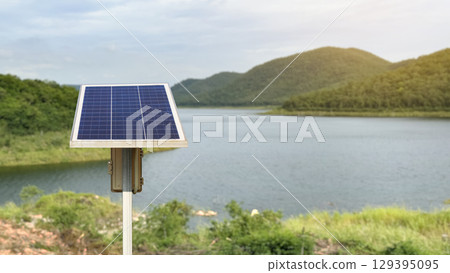 Solar Panel for Water Pump System by Reservoir Solar Panel for Water Pump System by Reservoir 129395095